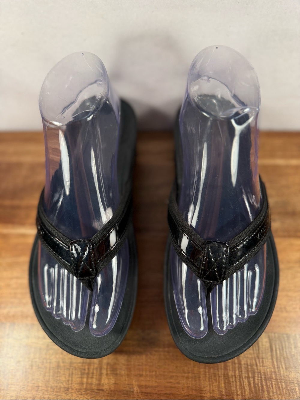 Vionic Hide Tide Platform Sandals Black Size 6